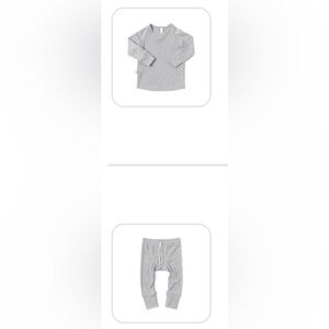 Childhoods Clothing 3-6 month Gray Rib Knit 2 Piece Outfit
